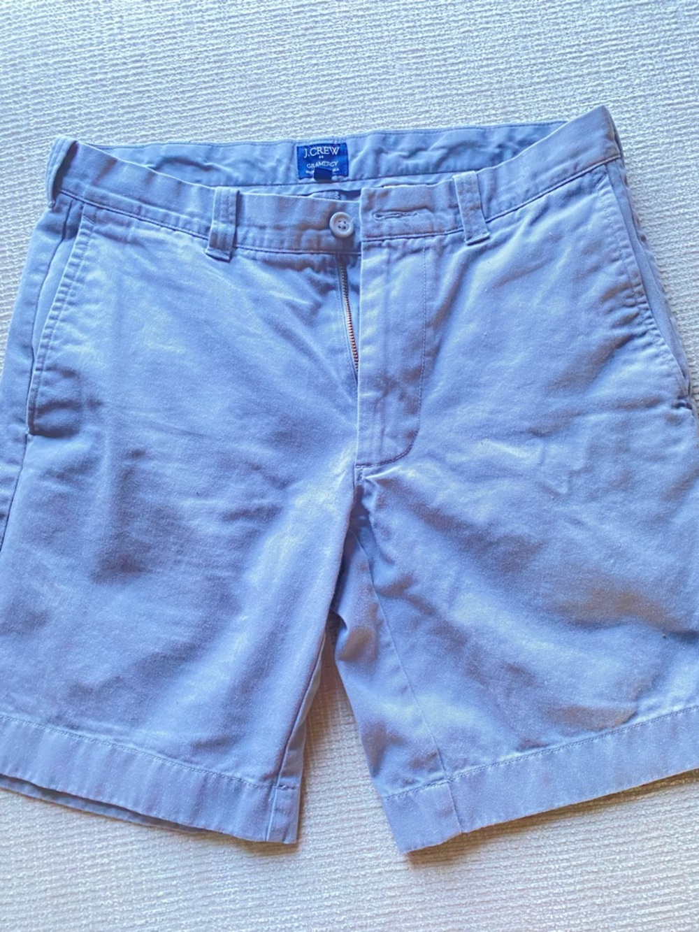 J. Crew Men’s Light Blue Cotton Chino Flat-Front Shorts